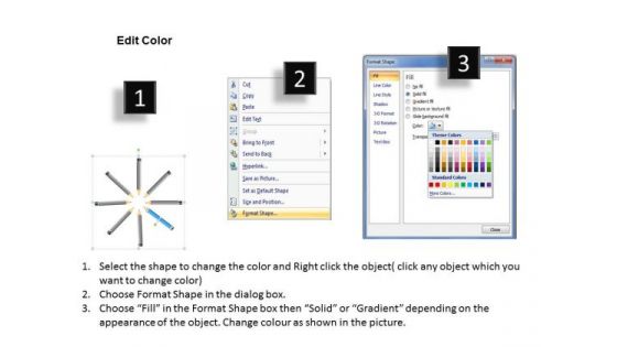 Colored Pencils Arranged In Circular Formation Ppt Business Plan PowerPoint Templates