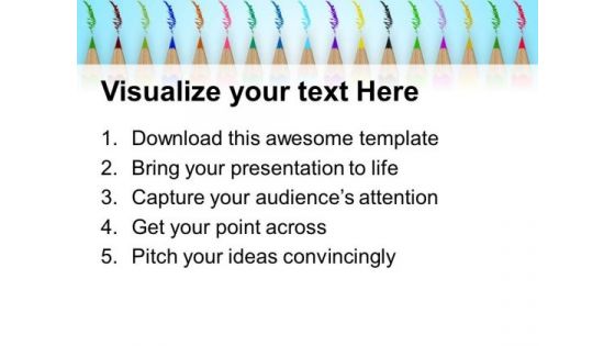Colored Pencils Education PowerPoint Templates And PowerPoint Themes 0512