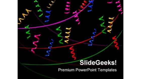 Colored Ribbons Abstract Background PowerPoint Templates And PowerPoint Backgrounds 0811
