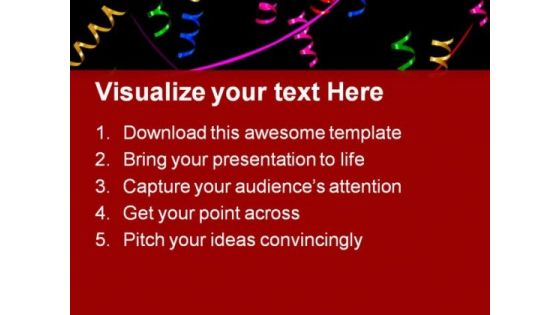 Colored Ribbons Abstract Background PowerPoint Themes And PowerPoint Slides 0811