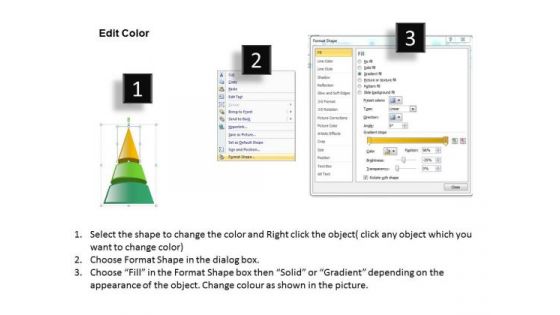 Colorful 3 Stages Forming Pyramid New Business Plan PowerPoint Slides