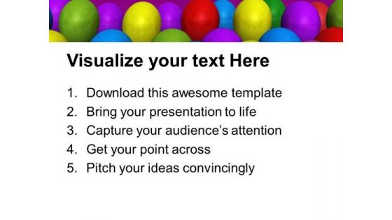 Colorful Balloons Isolated On Pink Design PowerPoint Templates And PowerPoint Themes 1012