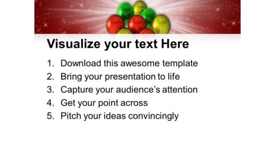 Colorful Balloons Party Holidays PowerPoint Templates Ppt Backgrounds For Slides 1212