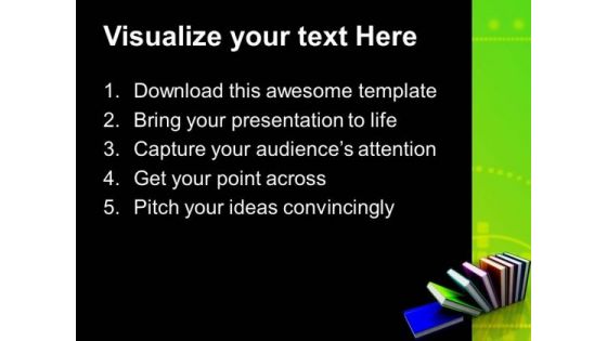 Colorful Books Education PowerPoint Templates And PowerPoint Themes 0912