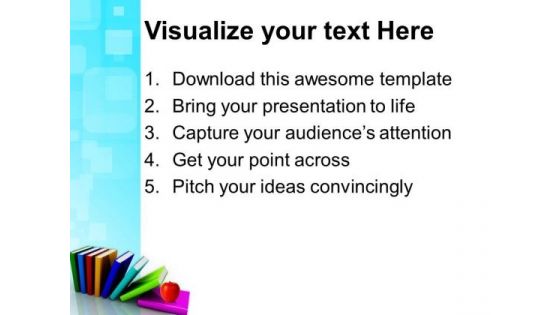 Colorful Books Success PowerPoint Templates And PowerPoint Themes 0812