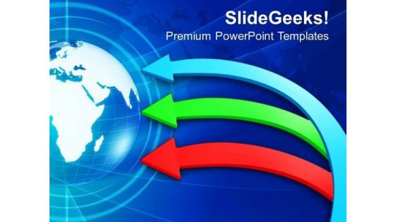 Colorful Business Arrows Global Issues PowerPoint Templates Ppt Backgrounds For Slides 0213