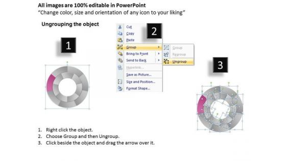 Colorful Concentric Process 7 Stages Basic Business Plan PowerPoint Slides