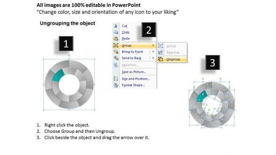 Colorful Concentric Process 7 Stages Business Plan Financial Projections PowerPoint Slides