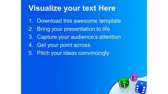 Colorful Dices Business PowerPoint Templates And PowerPoint Themes 0612