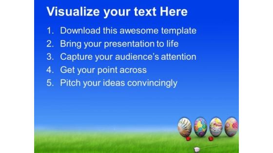 Colorful Easter Eggs Holidays PowerPoint Templates Ppt Backgrounds For Slides 0313