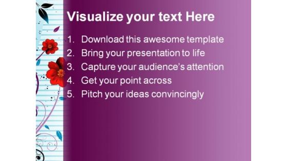 Colorful Flowers Abstract PowerPoint Themes And PowerPoint Slides 0511