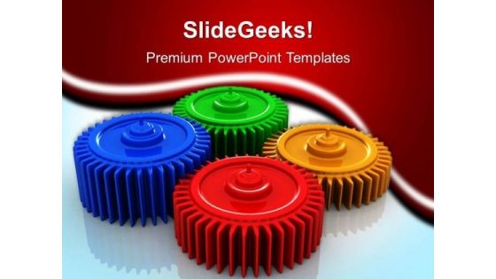 Colorful Gears Industrial PowerPoint Templates And PowerPoint Themes 0512