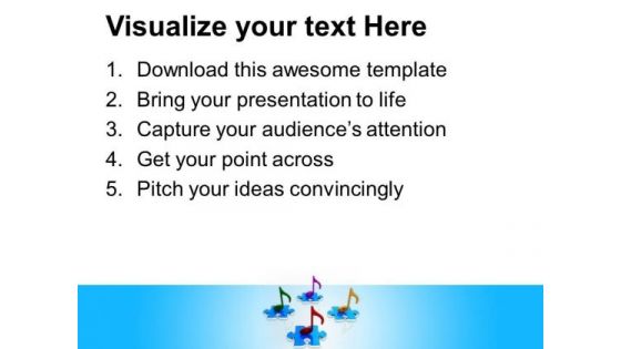 Colorful Musical Notes PowerPoint Templates Ppt Backgrounds For Slides 0513