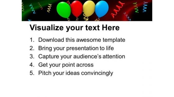 Colorful Party Balloons Background PowerPoint Templates And PowerPoint Themes 1112