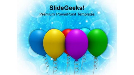 Colorful Party Balloons Celebration PowerPoint Templates Ppt Backgrounds For Slides 1112