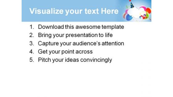 Colorful Party Balloons Events PowerPoint Themes And PowerPoint Slides 0611