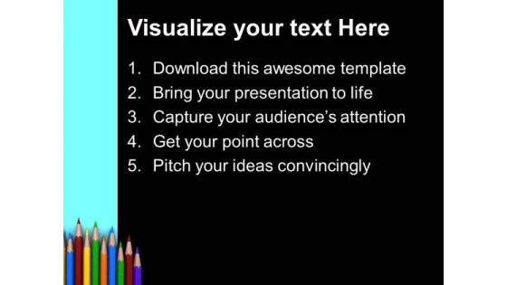 Colorful Pencils Education PowerPoint Templates And PowerPoint Themes 0812