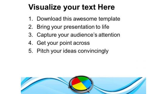 Colorful Pie Chart Business Strategy PowerPoint Templates Ppt Backgrounds For Slides 0113