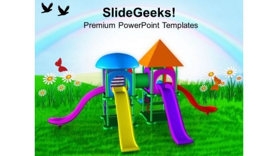 Colorful Playground With Game Theme PowerPoint Templates Ppt Backgrounds For Slides 0613