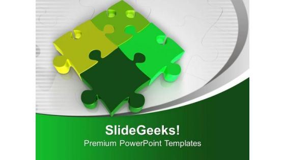 Colorful Puzzle For Team Effort PowerPoint Templates Ppt Backgrounds For Slides 0413