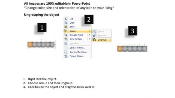 Colorful Puzzle Linear Flow Chart Manufacturing PowerPoint Slides