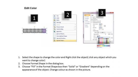 Colorful Puzzle Linear Flow It Business Requirements PowerPoint Slides
