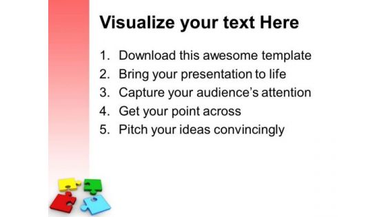 Colorful Puzzle Pieces Business PowerPoint Templates And PowerPoint Themes 1012