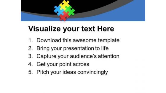 Colorful Puzzle Pieces PowerPoint Templates Ppt Backgrounds For Slides 0713