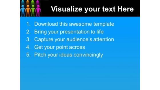 Colorful Team Teamwork PowerPoint Templates And PowerPoint Themes 0512