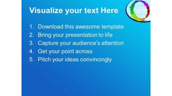 Colorful Unidirectional Process Cycle PowerPoint Templates Ppt Backgrounds For Slides 0513