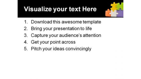Colors Puzzles Shapes PowerPoint Template 1110