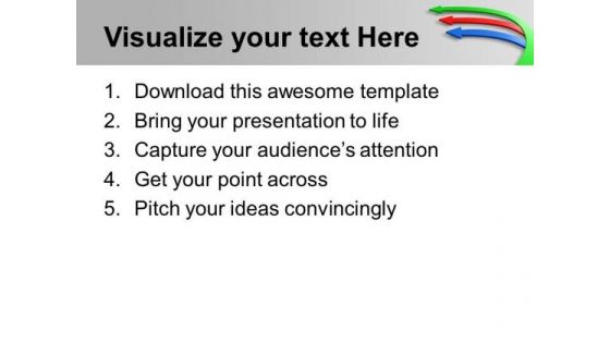 Colorul Business Arrows Pointing West PowerPoint Templates Ppt Backgrounds For Slides 0313