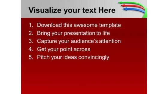 Colorul Business Arrows Pointing West PowerPoint Templates Ppt Backgrounds For Slides 0313