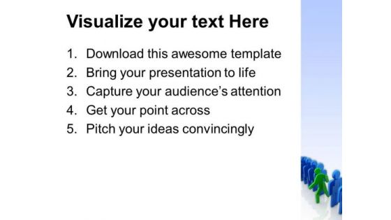 Come Out From The Line PowerPoint Templates Ppt Backgrounds For Slides 0613