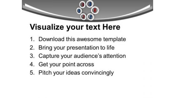 Come Out Of The Gears PowerPoint Templates Ppt Backgrounds For Slides 0613
