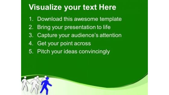 Commanding The People Leadership PowerPoint Templates Ppt Backgrounds For Slides 0413