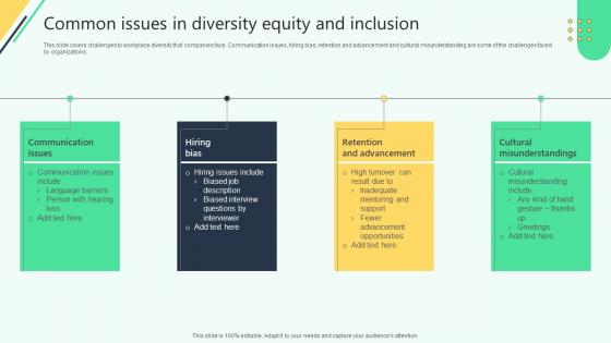 Common Issues In Diversity Equity And Inclusion Analysing Hr Data For Effective Decision Making