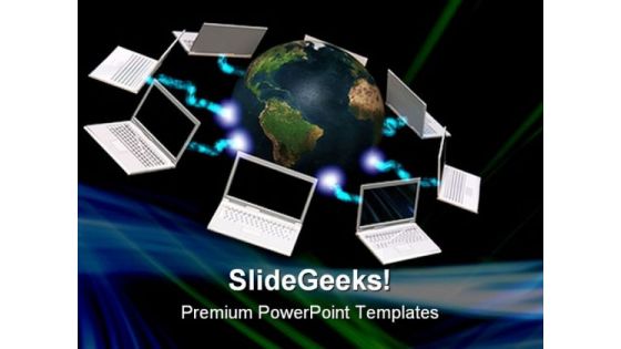 Communication Concept Computer PowerPoint Templates And PowerPoint Backgrounds 0311