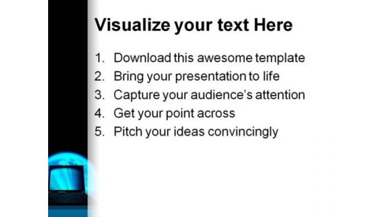 Communication Concept Computer PowerPoint Themes And PowerPoint Slides 0411