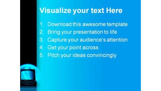 Communication Concept Computer PowerPoint Themes And PowerPoint Slides 0411