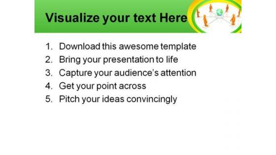 Communication Concept People PowerPoint Template 1110