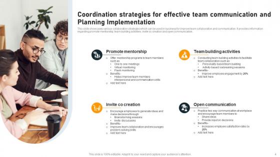 Communication Coordination And Planning Implementation Ppt PowerPoint Presentation Complete Deck