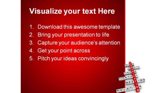 Communication Metaphor PowerPoint Template 0810