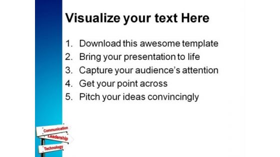 Communication Technology Leadership PowerPoint Templates And PowerPoint Backgrounds 0811