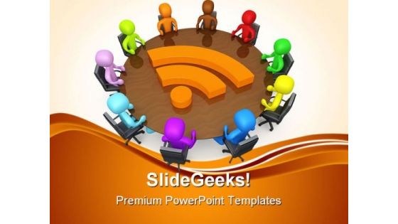 Community Discussion Business PowerPoint Themes And PowerPoint Slides 0511