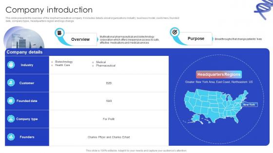 Company Introduction Biotech Firm Pitch Deck Company Introduction Biotech Firm Pitch Deck