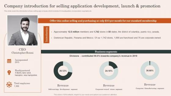 Company Introduction Selling Application Development Launch And Promotion Introduction Pdf Company Introduction Selling Application Development Launch And Promotion Introduction Pdf