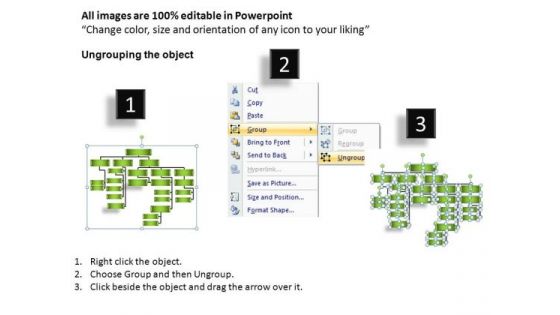 Company Organization Hierarchy Diagram PowerPoint Templates