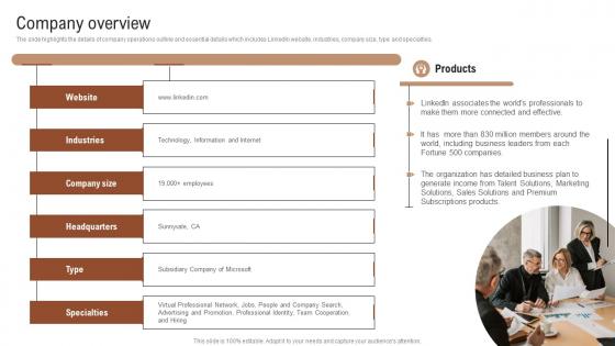 Company Overview Talent Recruitment Company Outline Summary Pdf