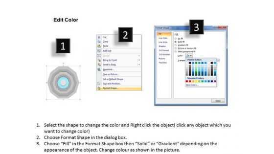 Comparison In Core Diagram 6 Stages Sample Business Proposal Outline PowerPoint Templates